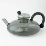 Bule de Vidro com Infusor Integrado - Cinza Fumê